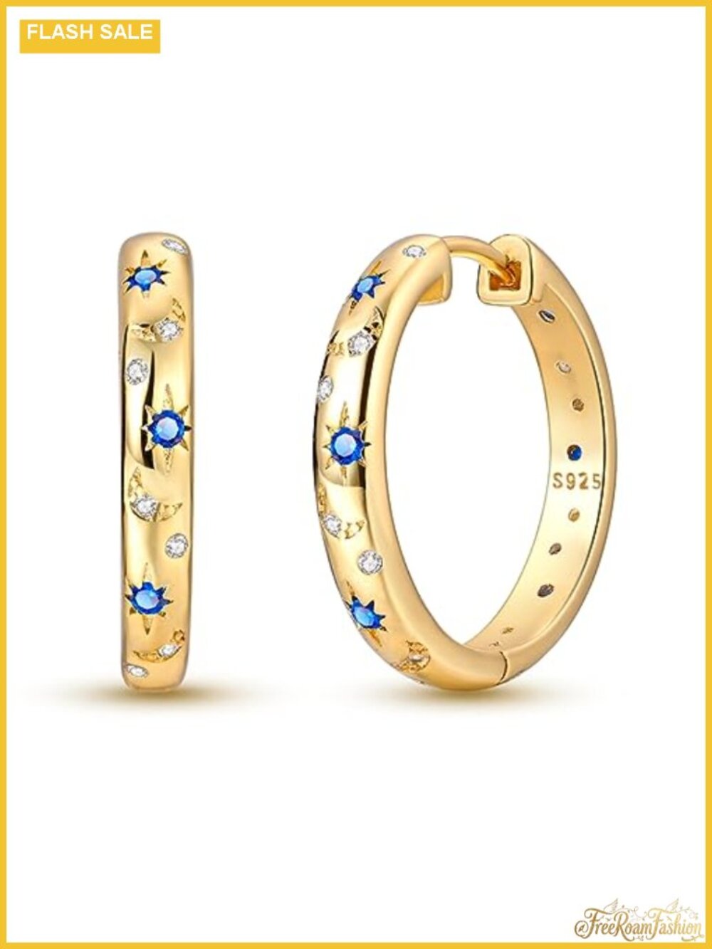 Sterling Silver Hoop Earrings Women's Polished Finish Jewelry